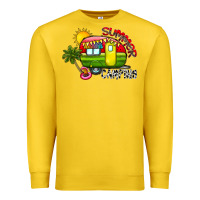 Lemon summer camping Premium Sweatshirt - CowhideDigitalArt