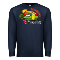 Navy summer camping Premium Sweatshirt - CowhideDigitalArt