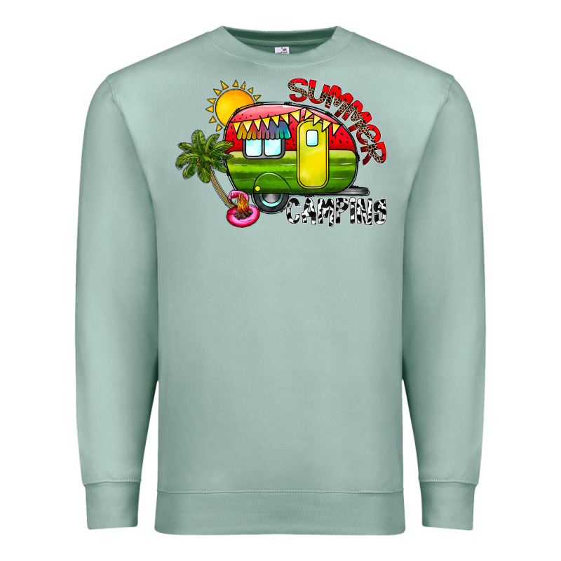 Summer Camping Premium Sweatshirt by CowhideDigitalArt | Teevron