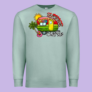 Summer Camping Premium Sweatshirt Designed By Cowhidedigitalart