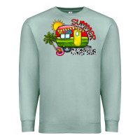 Seafoam summer camping Premium Sweatshirt - CowhideDigitalArt