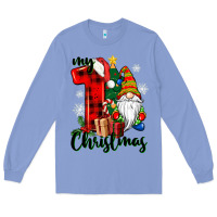 Colony Blue my first christmas gnome Long Sleeve Tee - CowGirlArtShop