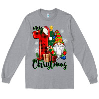 Heather Grey my first christmas gnome Long Sleeve Tee - CowGirlArtShop