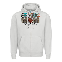 Dove Grey senior mom squad football design Zipper Hoodie - CowhideDigitalArt