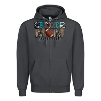 Smoke senior mom squad football design Zipper Hoodie - CowhideDigitalArt