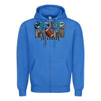 True Royal senior mom squad football design Zipper Hoodie - CowhideDigitalArt