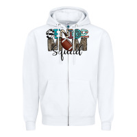 White senior mom squad football design Zipper Hoodie - CowhideDigitalArt
