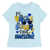 Baby Blue my uncle is down right awesome Ladies Tee - Artiststas
