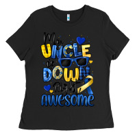 Black my uncle is down right awesome Ladies Tee - Artiststas