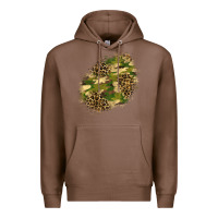 Chestnut camouflage and leopard patch  5 Premium Hoodie - BundleAndBundleShop