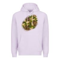 Lilac camouflage and leopard patch  5 Premium Hoodie - BundleAndBundleShop