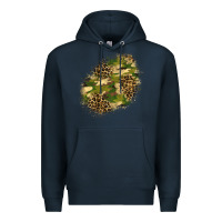 Navy camouflage and leopard patch  5 Premium Hoodie - BundleAndBundleShop
