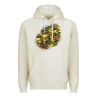 Oatmeal Heather camouflage and leopard patch  5 Premium Hoodie - BundleAndBundleShop