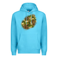 Ocean Blue camouflage and leopard patch  5 Premium Hoodie - BundleAndBundleShop