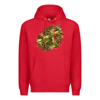 Red camouflage and leopard patch  5 Premium Hoodie - BundleAndBundleShop