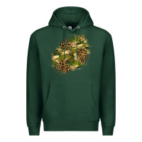 Sports Green camouflage and leopard patch  5 Premium Hoodie - BundleAndBundleShop