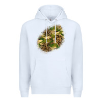White camouflage and leopard patch  5 Premium Hoodie - BundleAndBundleShop