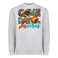 Heather Grey game day vibes Heavyweight Sweatshirt - BundleAndBundleShop