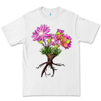White Bitterroot Flower Illustrations Premium Tee - LillyAllenDesigns