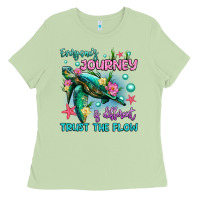 Matcha everyone's journey is different trust the flow Ladies Tee - Artiststas