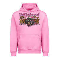 Fuchsia Pink dachshund mom Urban Hoodie - BarkalooDesign