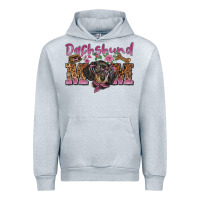 Heather Grey dachshund mom Urban Hoodie - BarkalooDesign