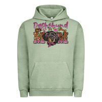 Pigment Oil Green dachshund mom Urban Hoodie - BarkalooDesign