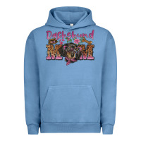 Pigment Pebble Blue dachshund mom Urban Hoodie - BarkalooDesign