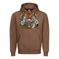 Chestnut bunny Easter Zipper Hoodie - CowhideDigitalArt