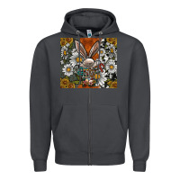 Smoke bunny Easter Zipper Hoodie - CowhideDigitalArt