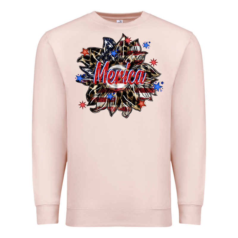 Merica Premium Sweatshirt by SublimationCraftShop | Teevron