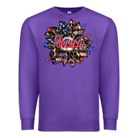 Purple merica Premium Sweatshirt - SublimationCraftShop
