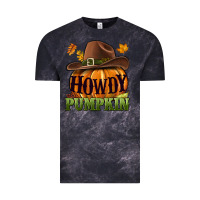 Cloud Black Howdy pumpkin Vintage Tee - NancyCooperArtShop
