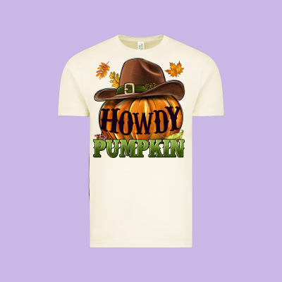 Howdy Pumpkin Vintage Tee Designed By Nancycooperartshop