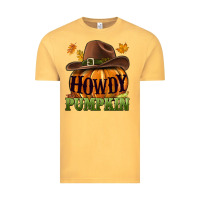 Vintage Mustard Howdy pumpkin Vintage Tee - NancyCooperArtShop