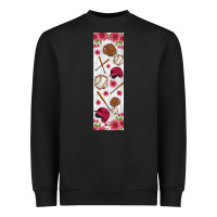 Black baseball pen wraps Heavyweight Sweatshirt - BundleAndBundleShop