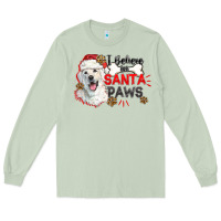 Matcha i believe in santa paws Long Sleeve Tee - CowGirlArtShop