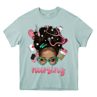 Arona Afro Messy Bun Nursing Bbs Heavy Core Tee - BundleAndBundleShop