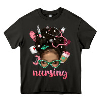 Asphalt Afro Messy Bun Nursing Bbs Heavy Core Tee - BundleAndBundleShop