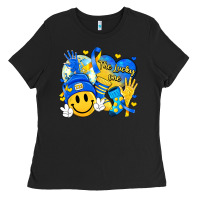 Retro Disco Ball The Lucky Few Smile Face Ladies Tee | Teevron