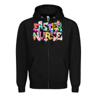 Black Easter Nurse Zipper Hoodie - CowhideDigitalArt