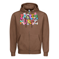 Chestnut Easter Nurse Zipper Hoodie - CowhideDigitalArt