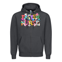 Smoke Easter Nurse Zipper Hoodie - CowhideDigitalArt