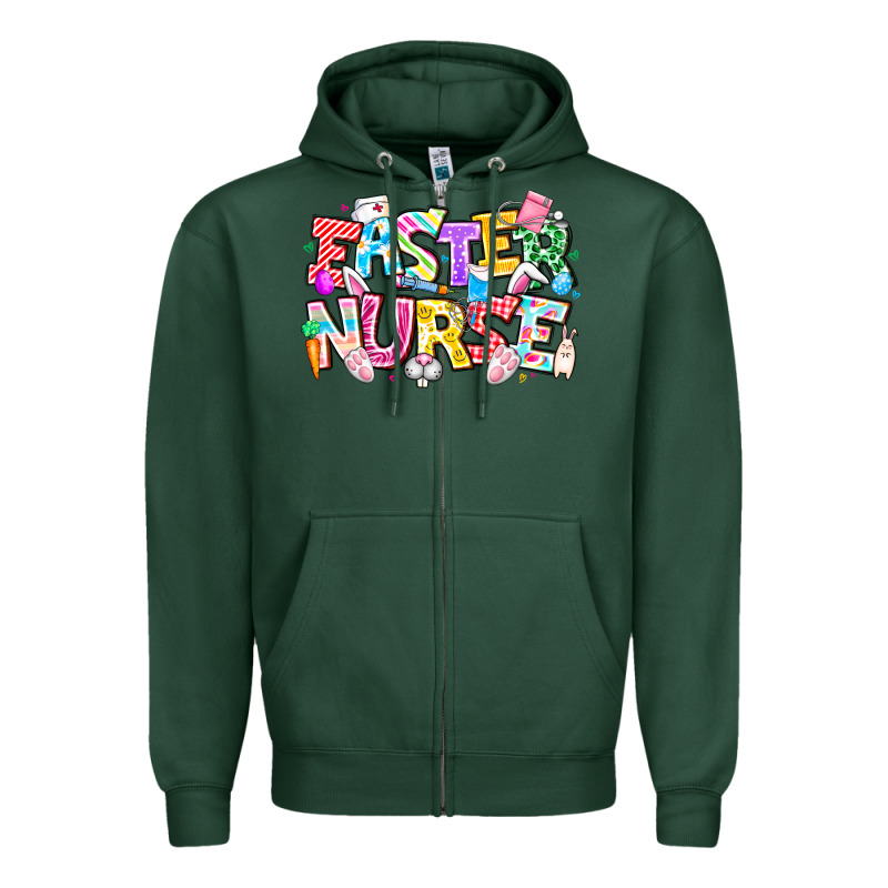 Easter Nurse Zipper Hoodie by CowhideDigitalArt | Teevron