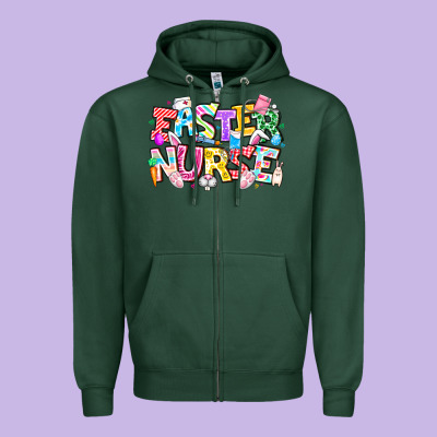 Easter Nurse Zipper Hoodie Designed By Cowhidedigitalart