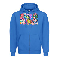 True Royal Easter Nurse Zipper Hoodie - CowhideDigitalArt