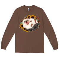 Chestnut happy hedgehog sunflower leopard Long Sleeve Tee - Jasminsmagicworld