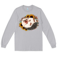 Moon Dust happy hedgehog sunflower leopard Long Sleeve Tee - Jasminsmagicworld