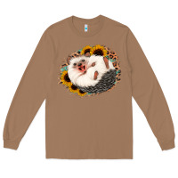 Toasted Coconut happy hedgehog sunflower leopard Long Sleeve Tee - Jasminsmagicworld