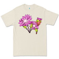 Bone Bitterroot Flower Illustrations Premium Tee - LillyAllenDesigns